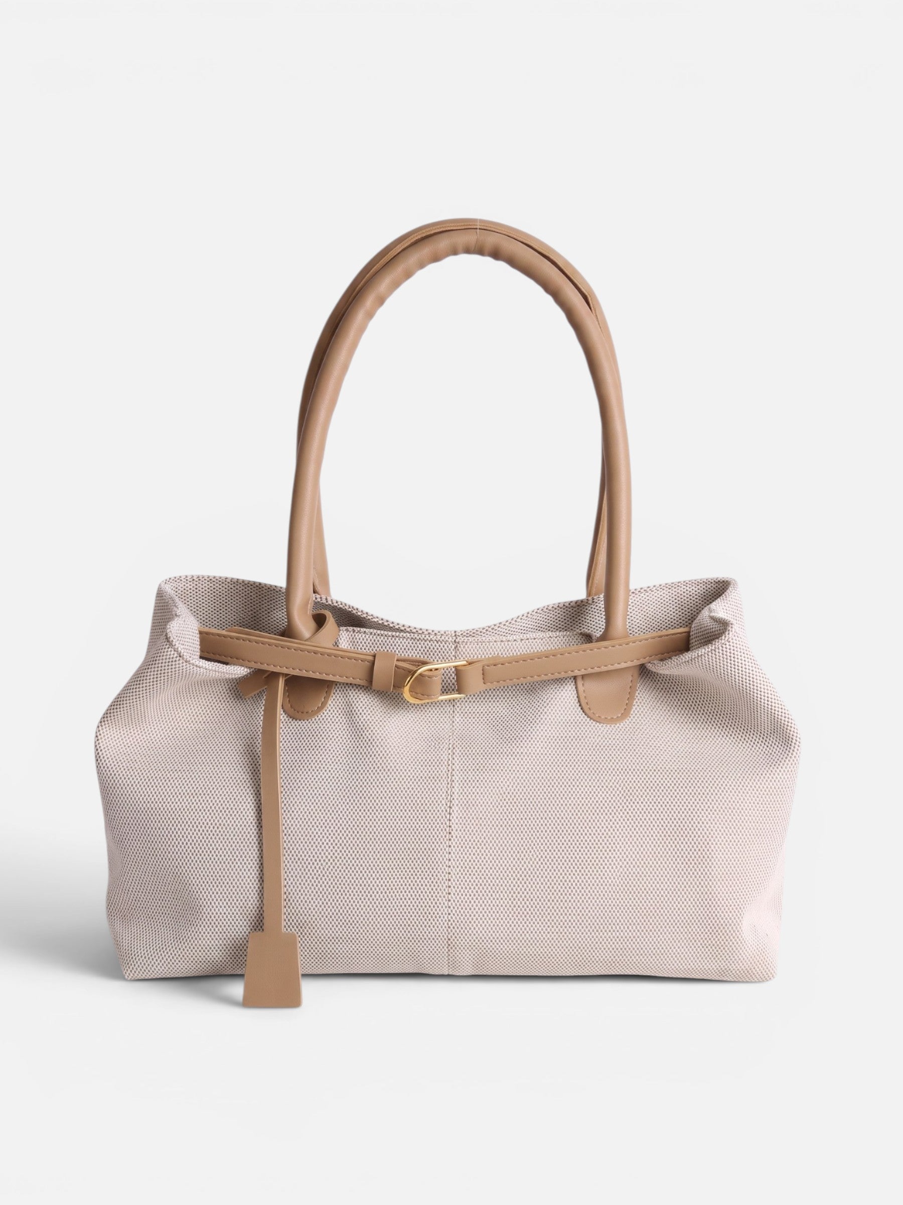 Sac Cabas Femme en Toile à Détail Boucle