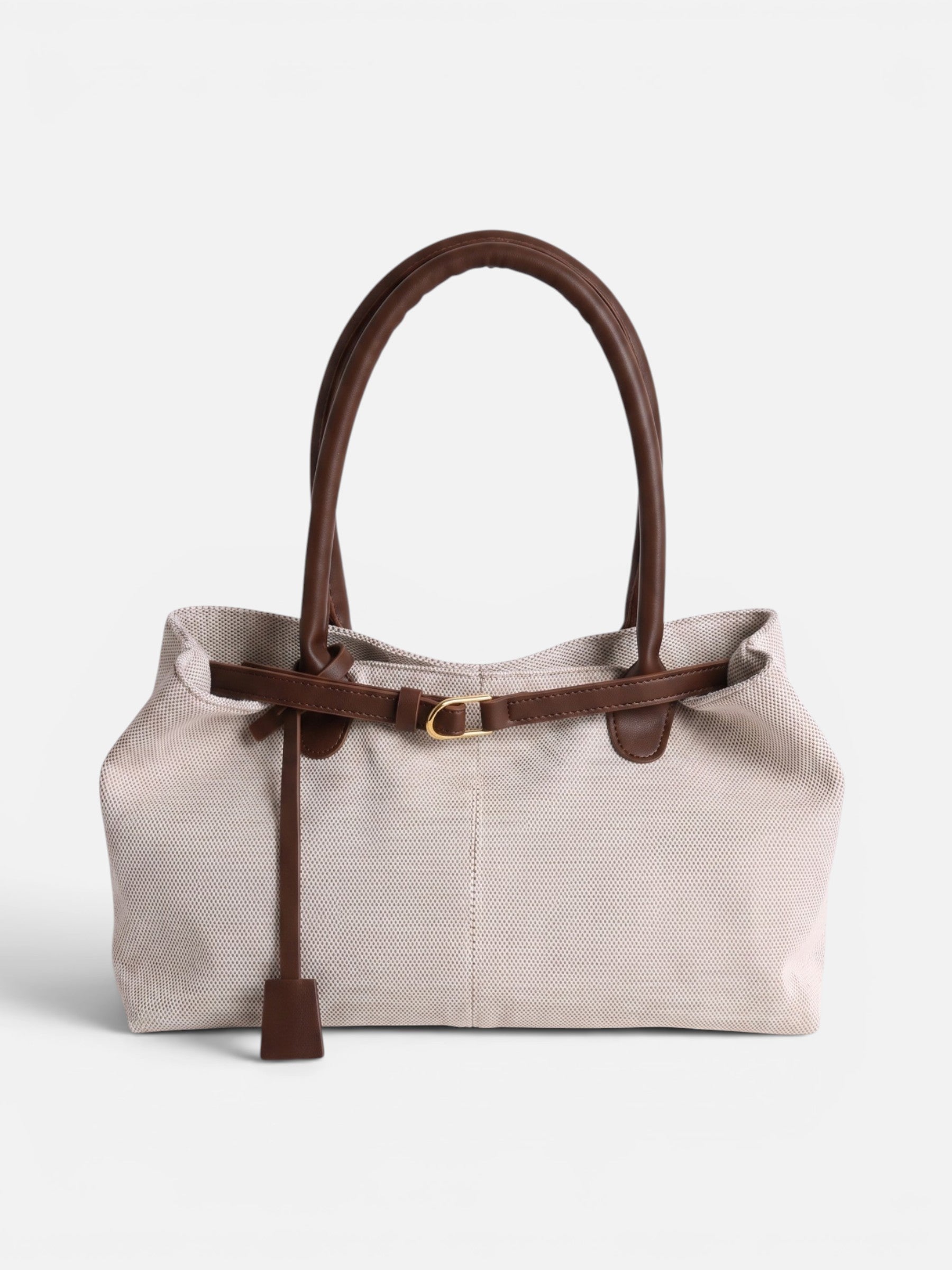 Sac Cabas Femme en Toile à Détail Boucle