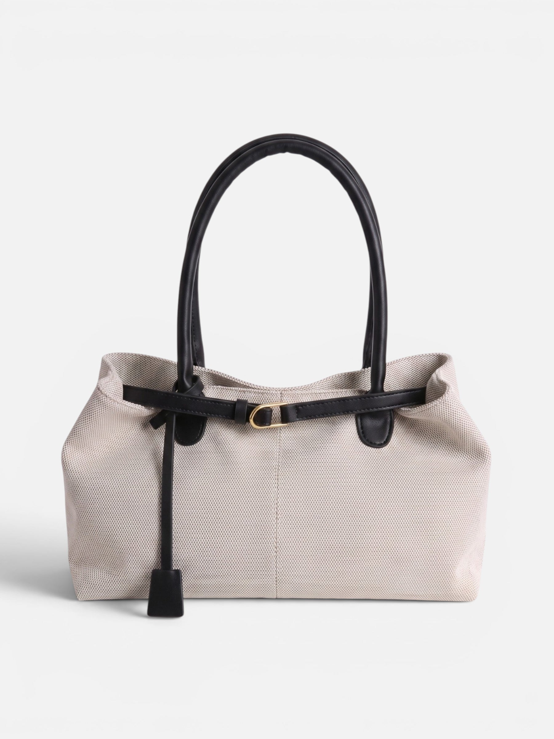 Sac Cabas Femme en Toile à Détail Boucle