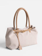 Sac Cabas Femme en Toile à Détail Boucle