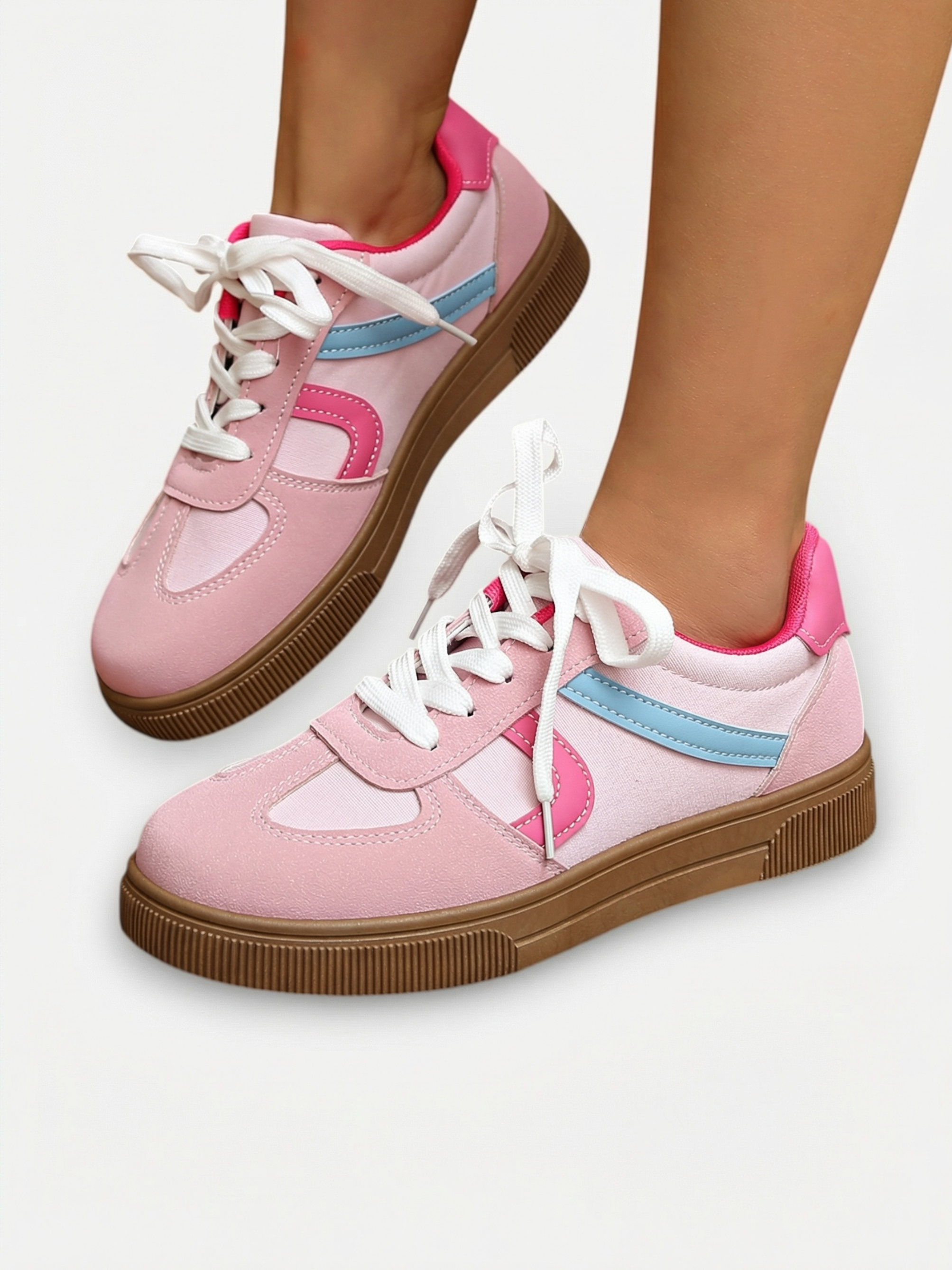 Baskets vintage pour femme – Sneakers rétro colorées et confortables