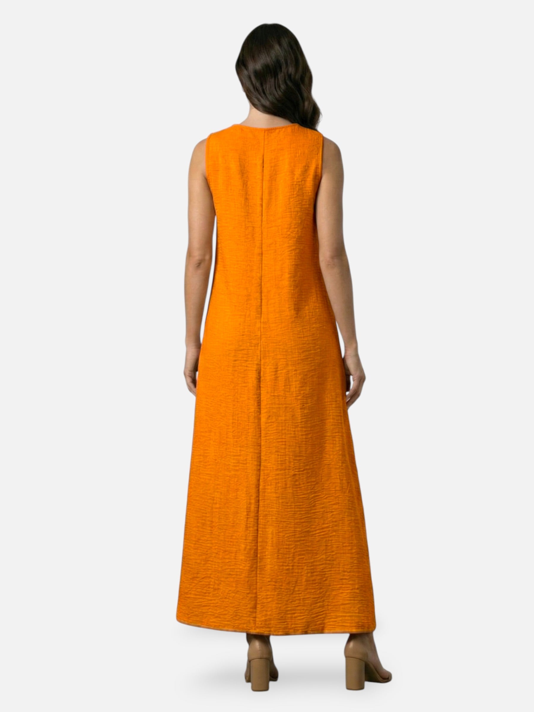 Robe maxi décontractée sans manches élégante été