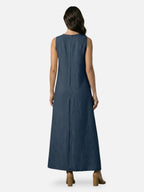 Robe maxi décontractée sans manches élégante été