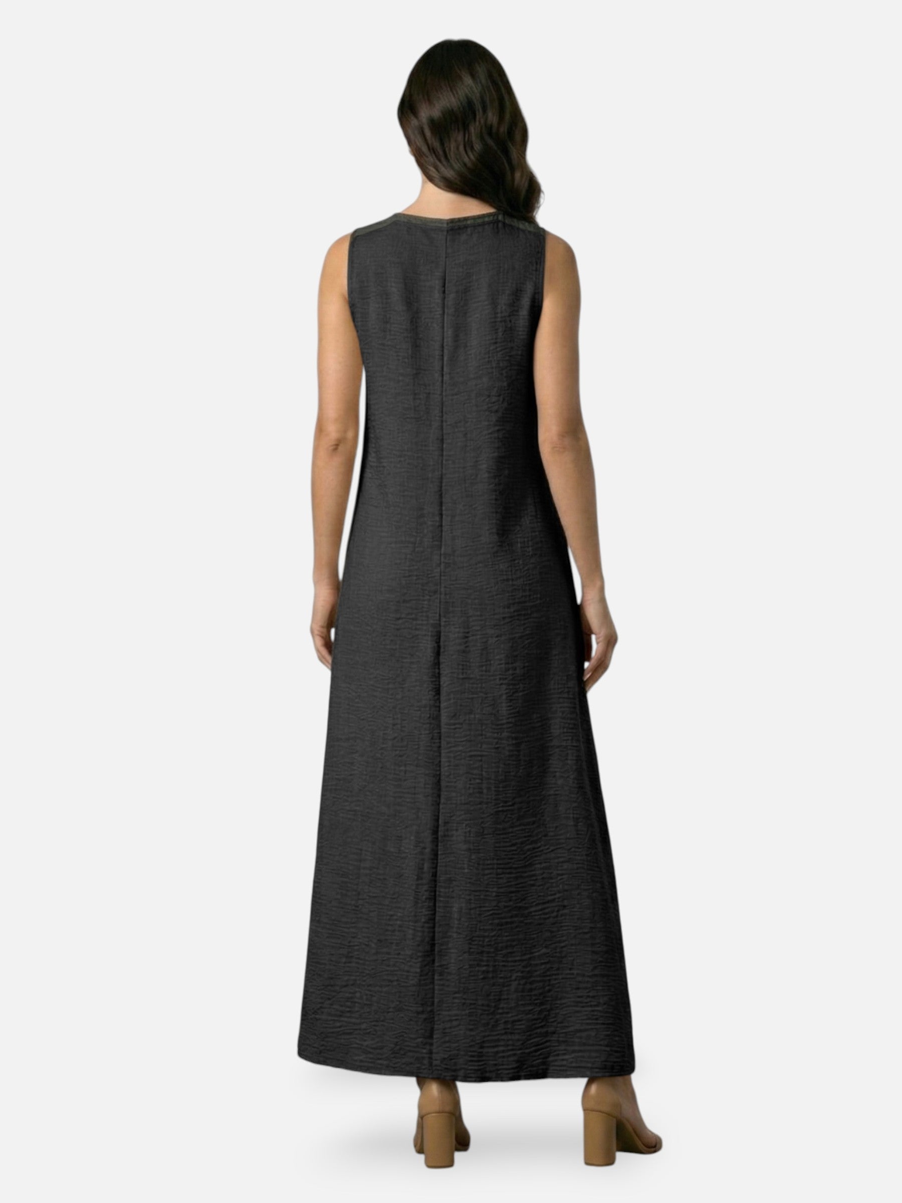 Robe maxi décontractée sans manches élégante été