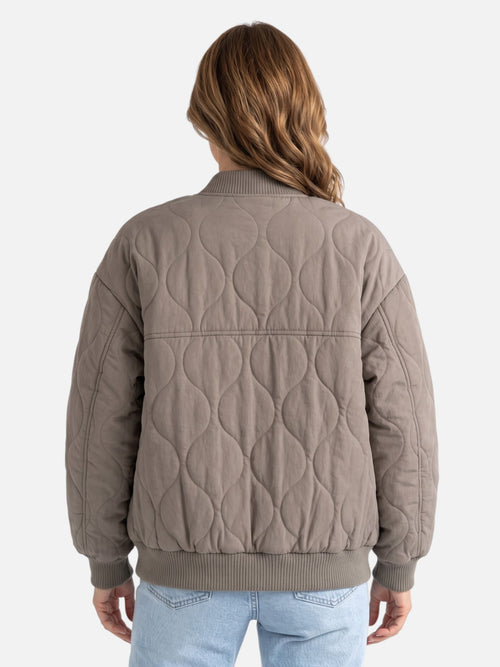 Blouson Bombardier Femme Matelassé Zippé
