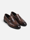 Mocassins Penny Homme Cuir Bride Tressée