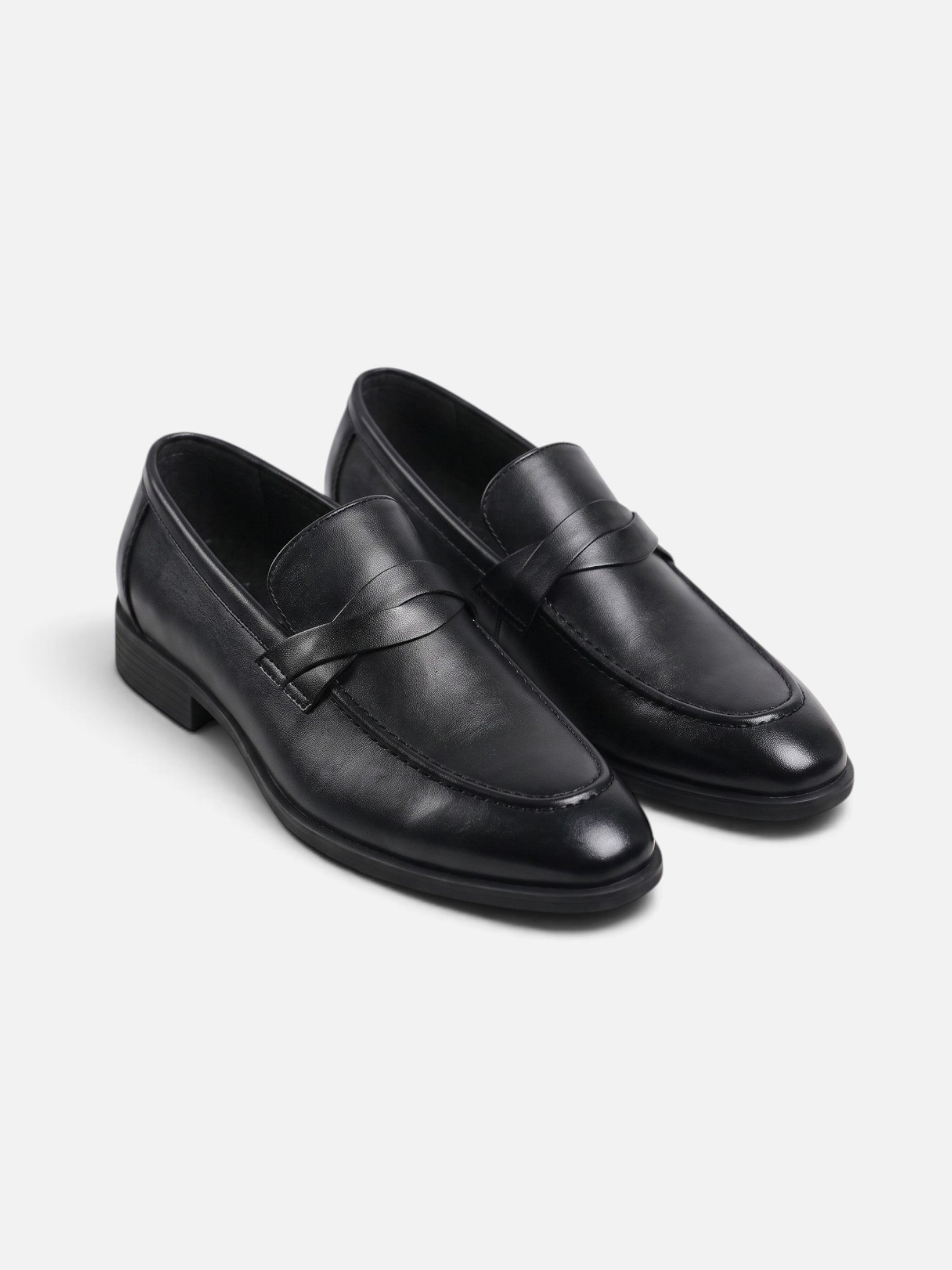 Mocassins Penny Homme Cuir Bride Tressée