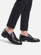 Mocassins Penny Homme Cuir Bride Tressée