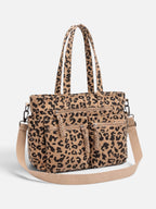 Sac Cabas Femme Imprimé Léopard Multipoches