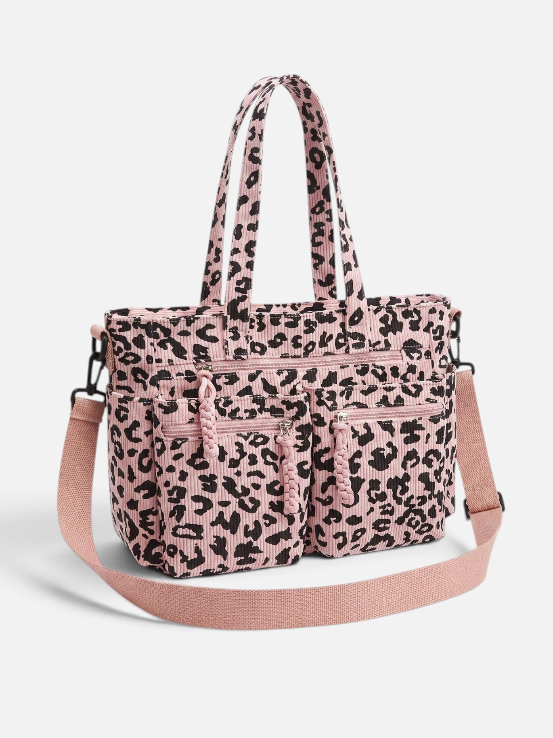 Sac Cabas Femme Imprimé Léopard Multipoches