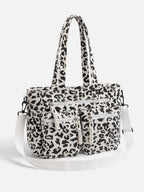 Sac Cabas Femme Imprimé Léopard Multipoches