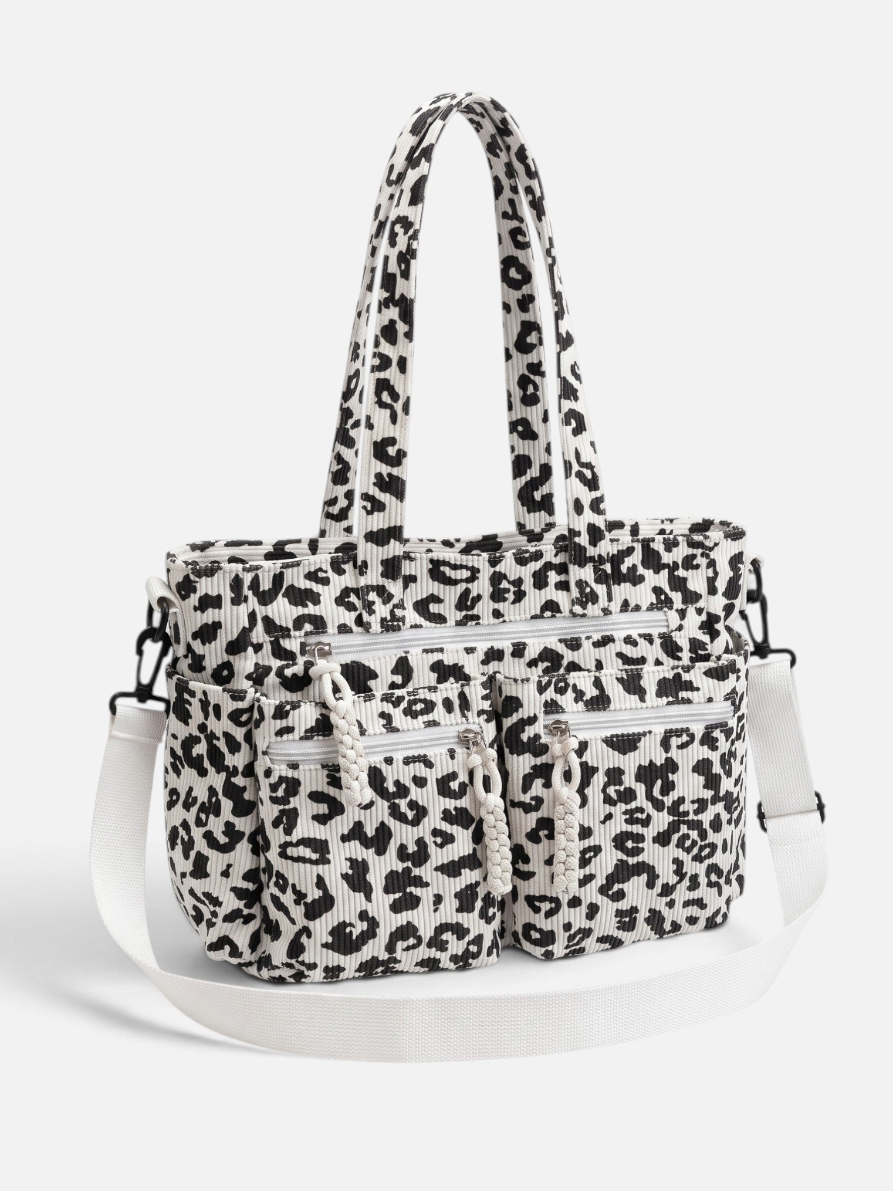 Sac Cabas Femme Imprimé Léopard Multipoches