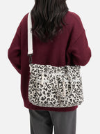 Sac Cabas Femme Imprimé Léopard Multipoches
