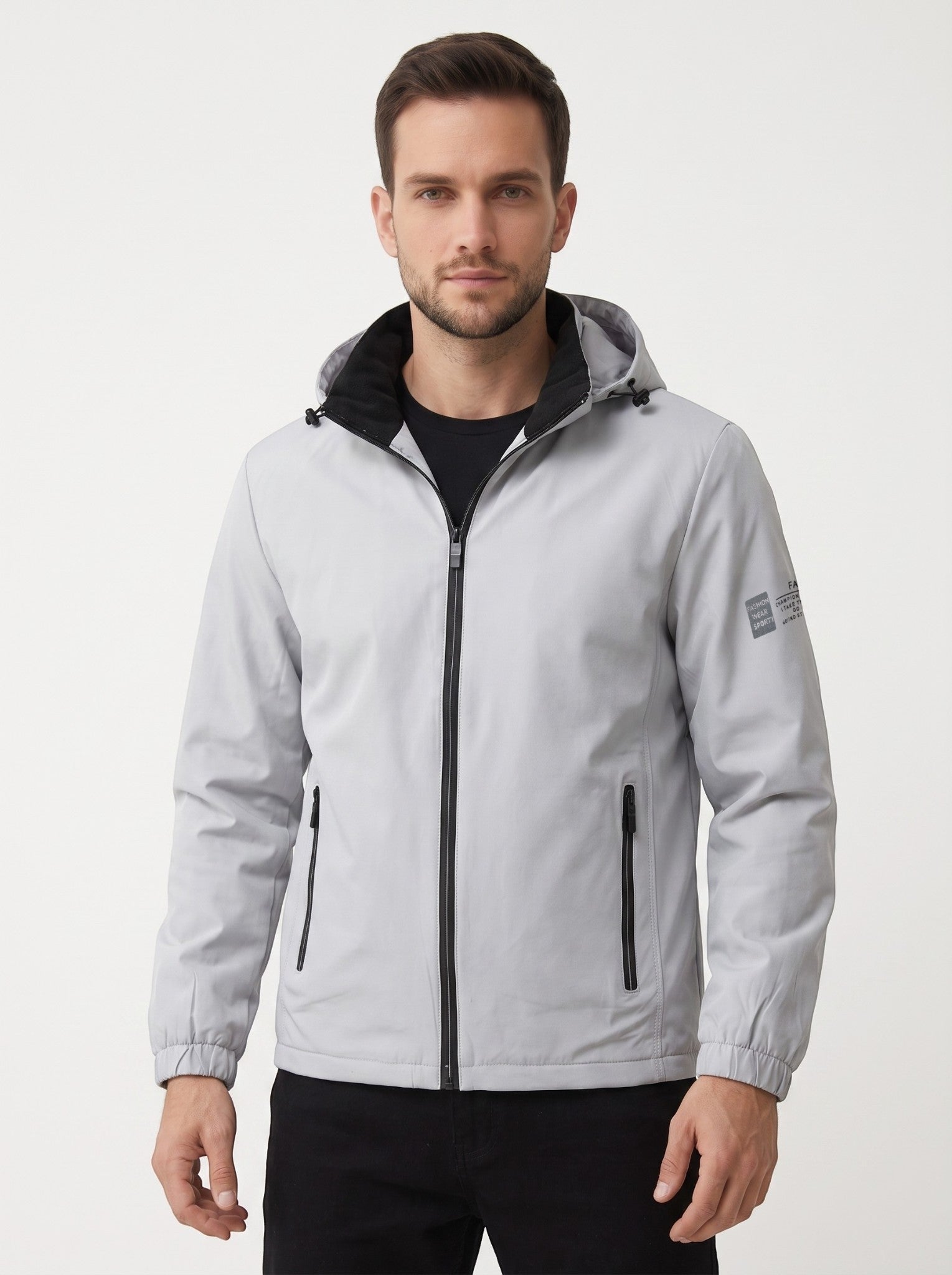 Men's Hooded Outdoor Windbreaker Jacket