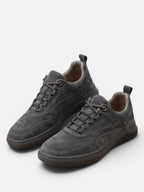 Baskets Homme Rétro en Daim à Lacets