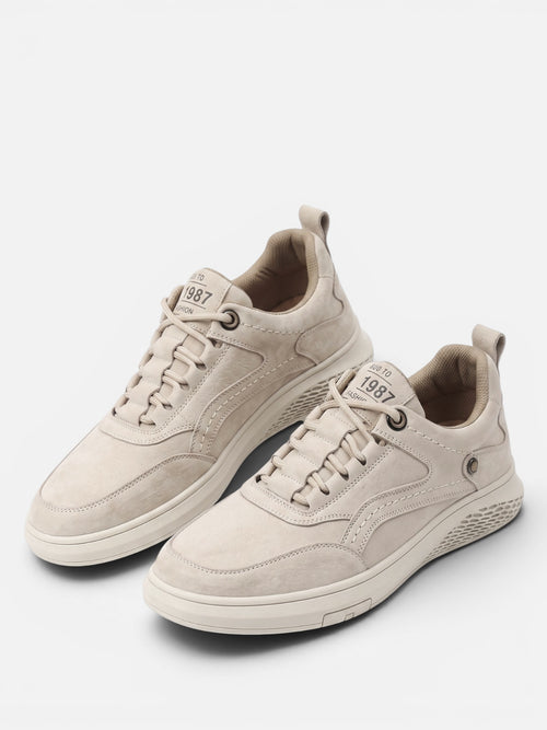 Baskets Homme Rétro en Daim à Lacets