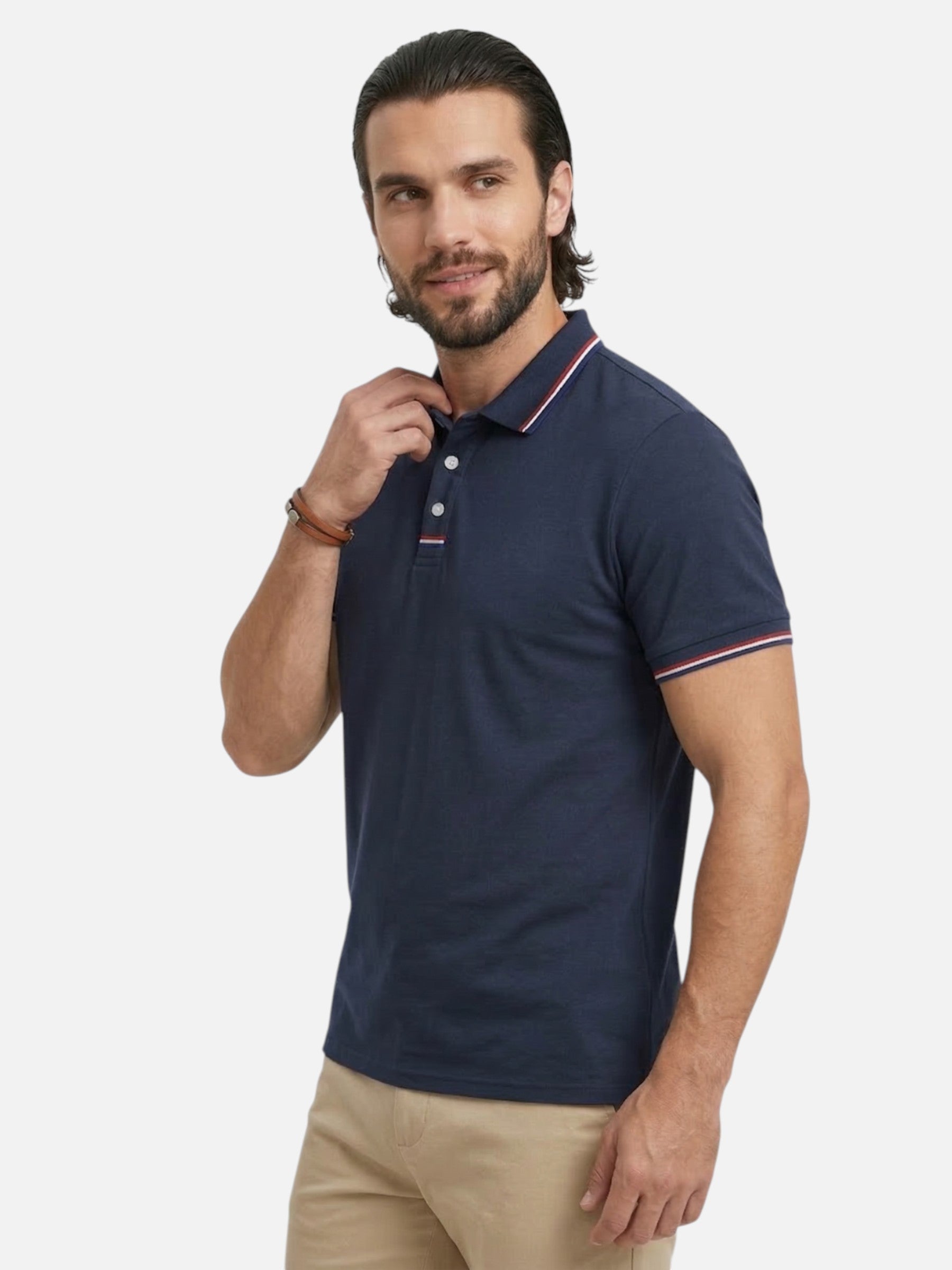 Polo homme manches courtes élégante et confortable