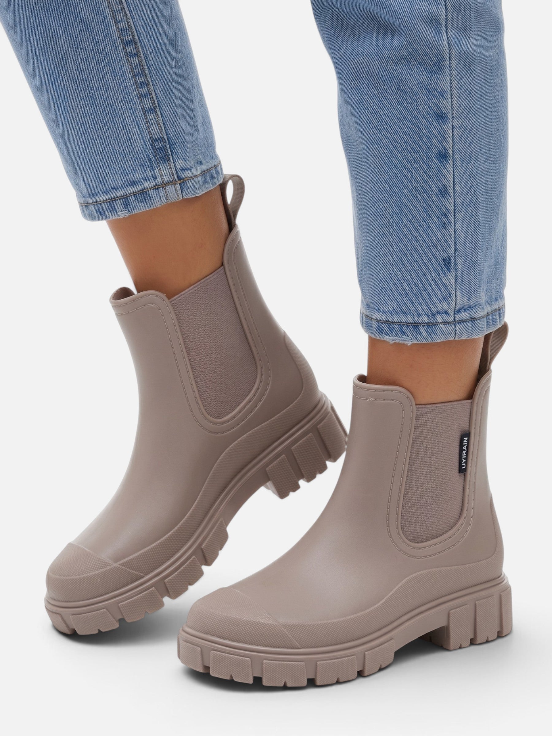 Bottines de Pluie Femme Chelsea Imperméables