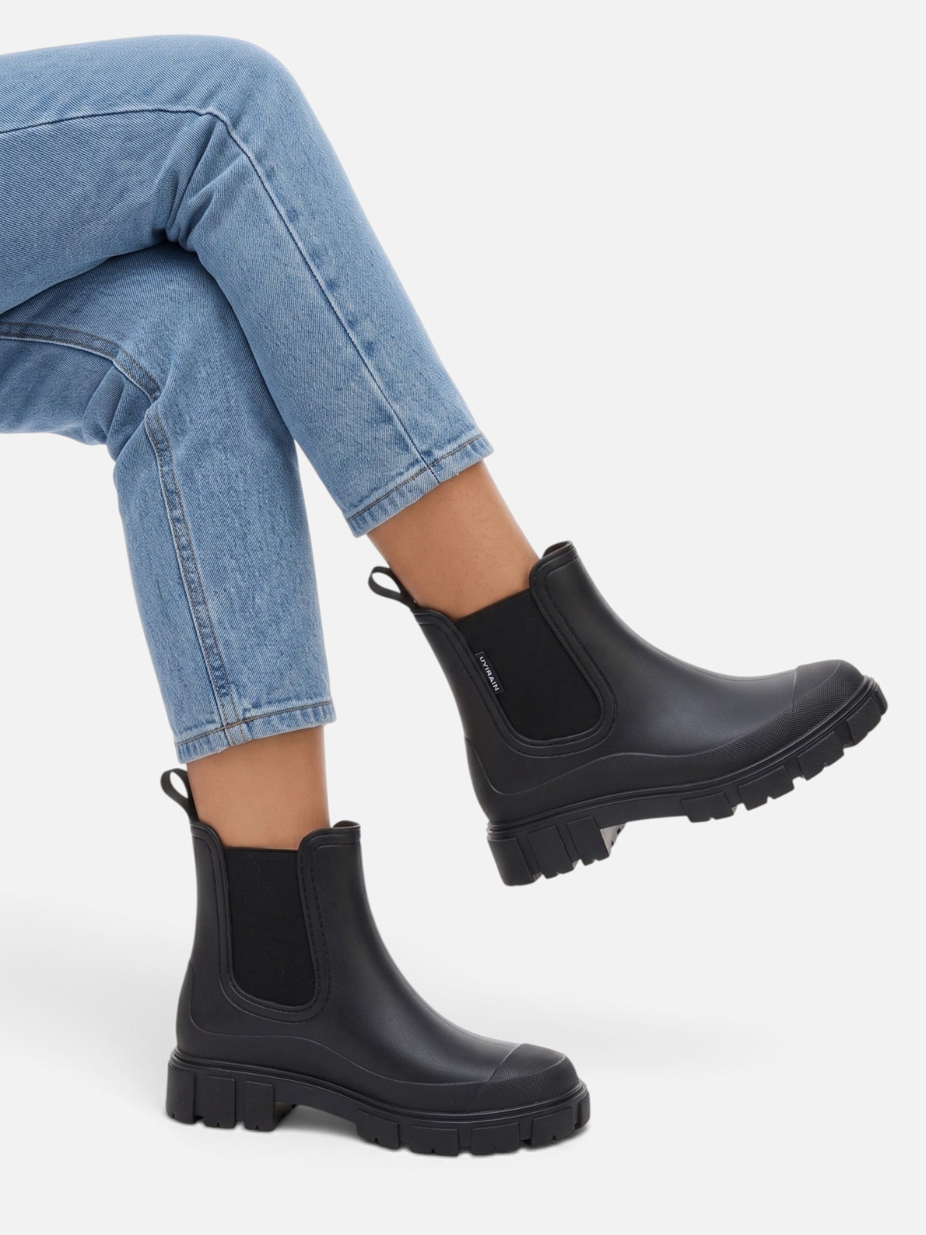 Bottines de Pluie Femme Chelsea Imperméables