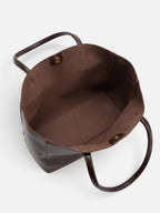 Women's Leather Tote Bag With Pouch