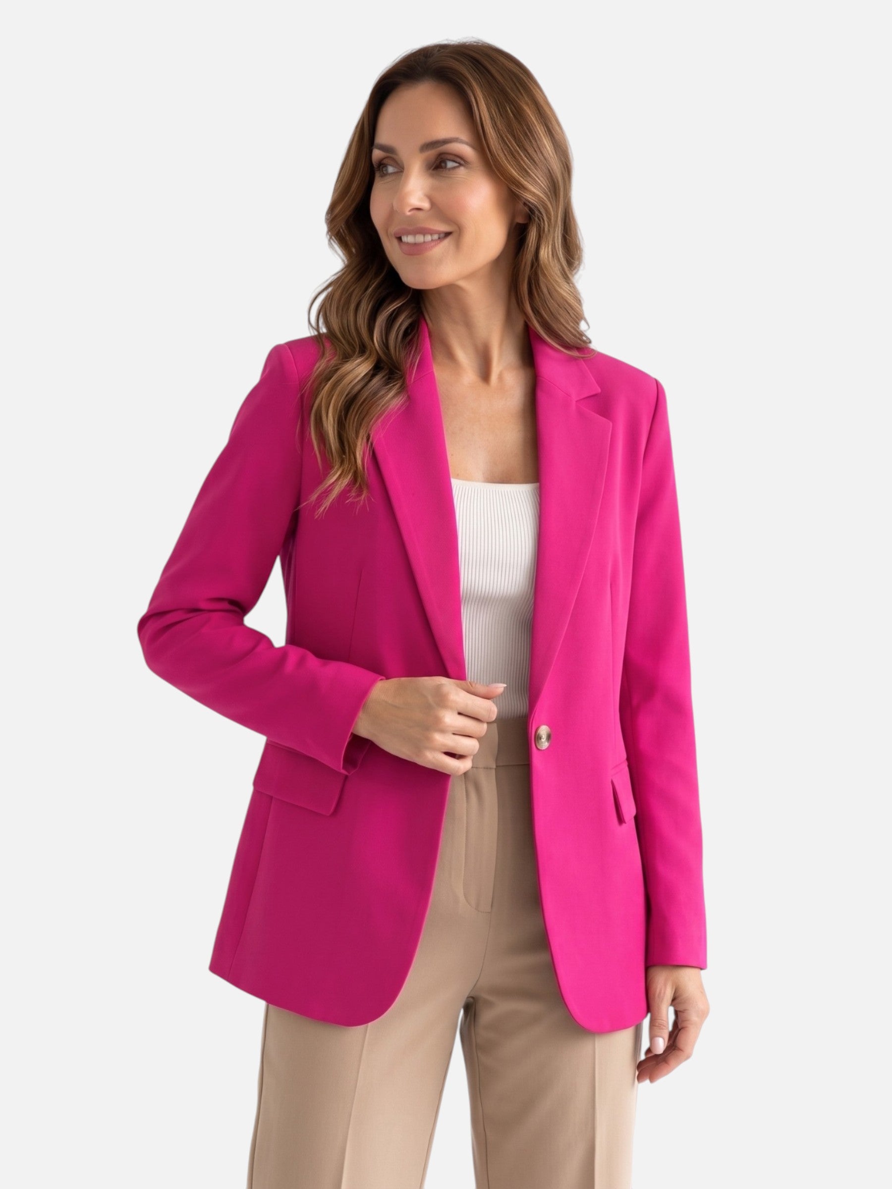 Women's Tailored Single Button Blazer
