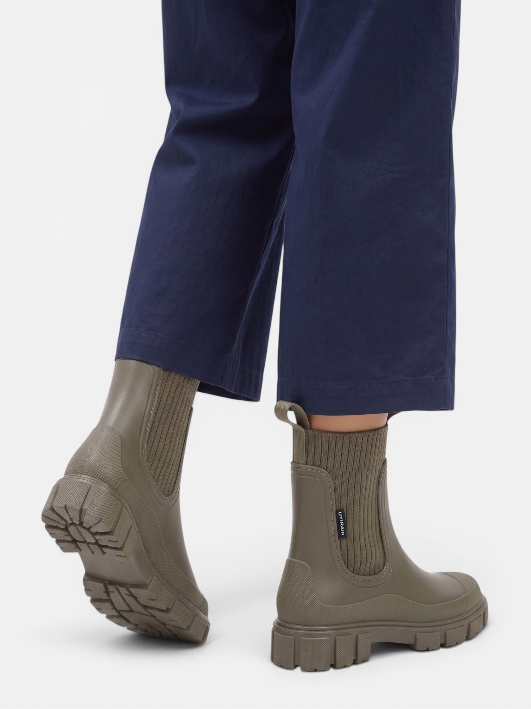 Bottes de Pluie Femme Imperméables Semelle Épaisse