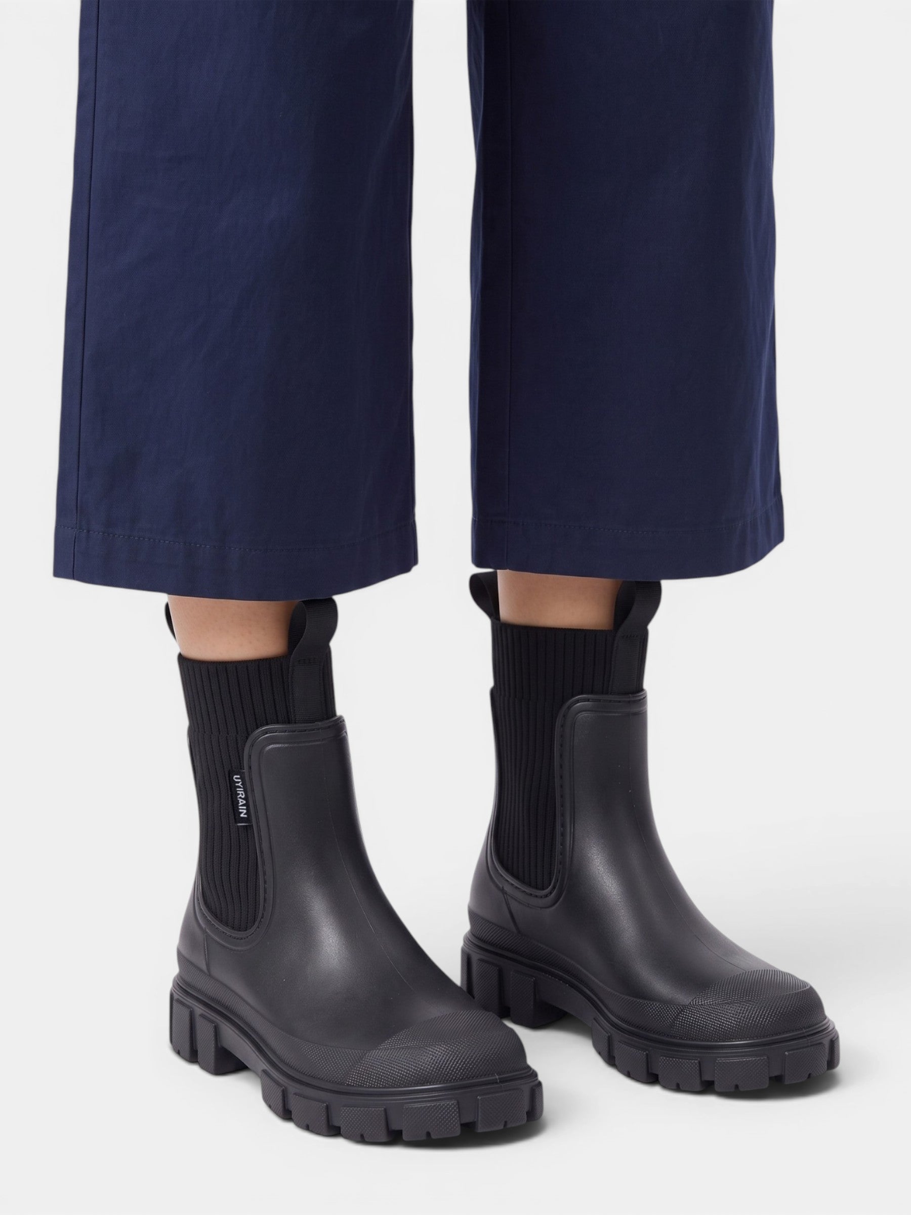Bottes de Pluie Femme Imperméables Semelle Épaisse