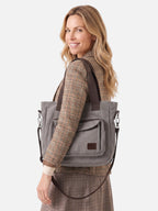 Sac Cabas Femme en Toile Bandoulière Amovible