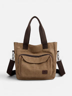 Sac Cabas Femme en Toile Bandoulière Amovible
