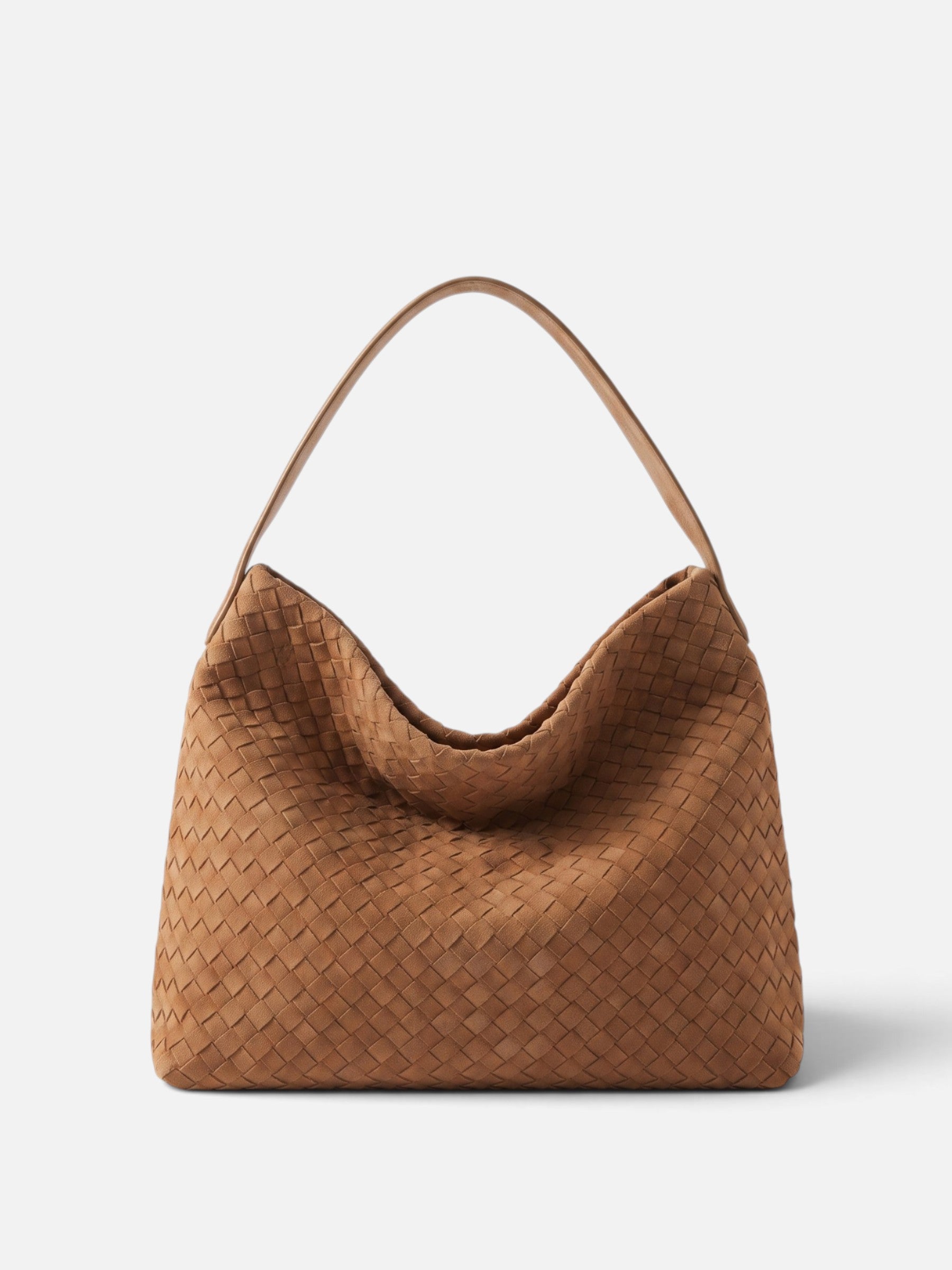 Sac Hobo Femme Tressé en Daim