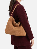Sac Hobo Femme Tressé en Daim