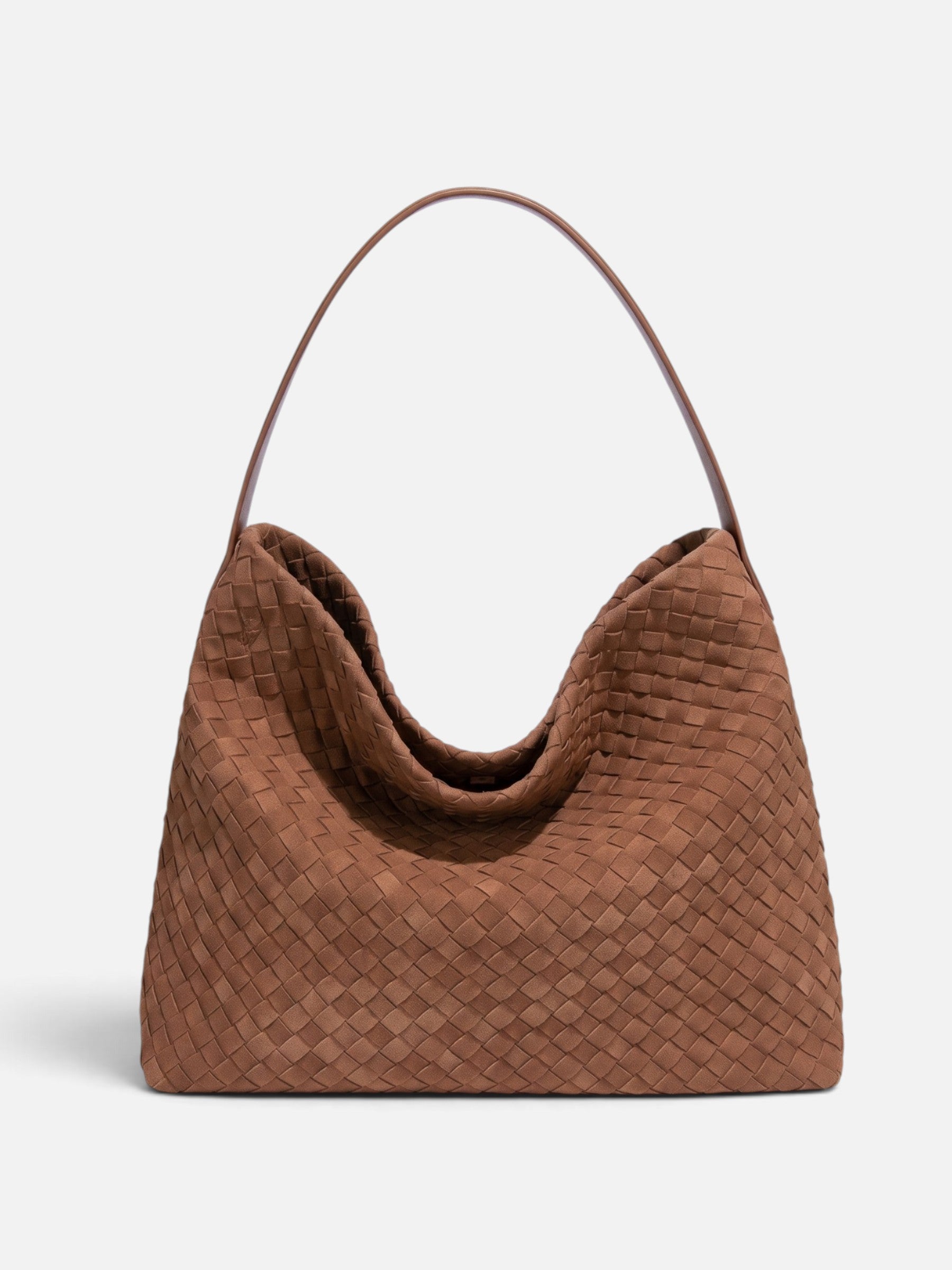 Sac Hobo Femme Tressé en Daim