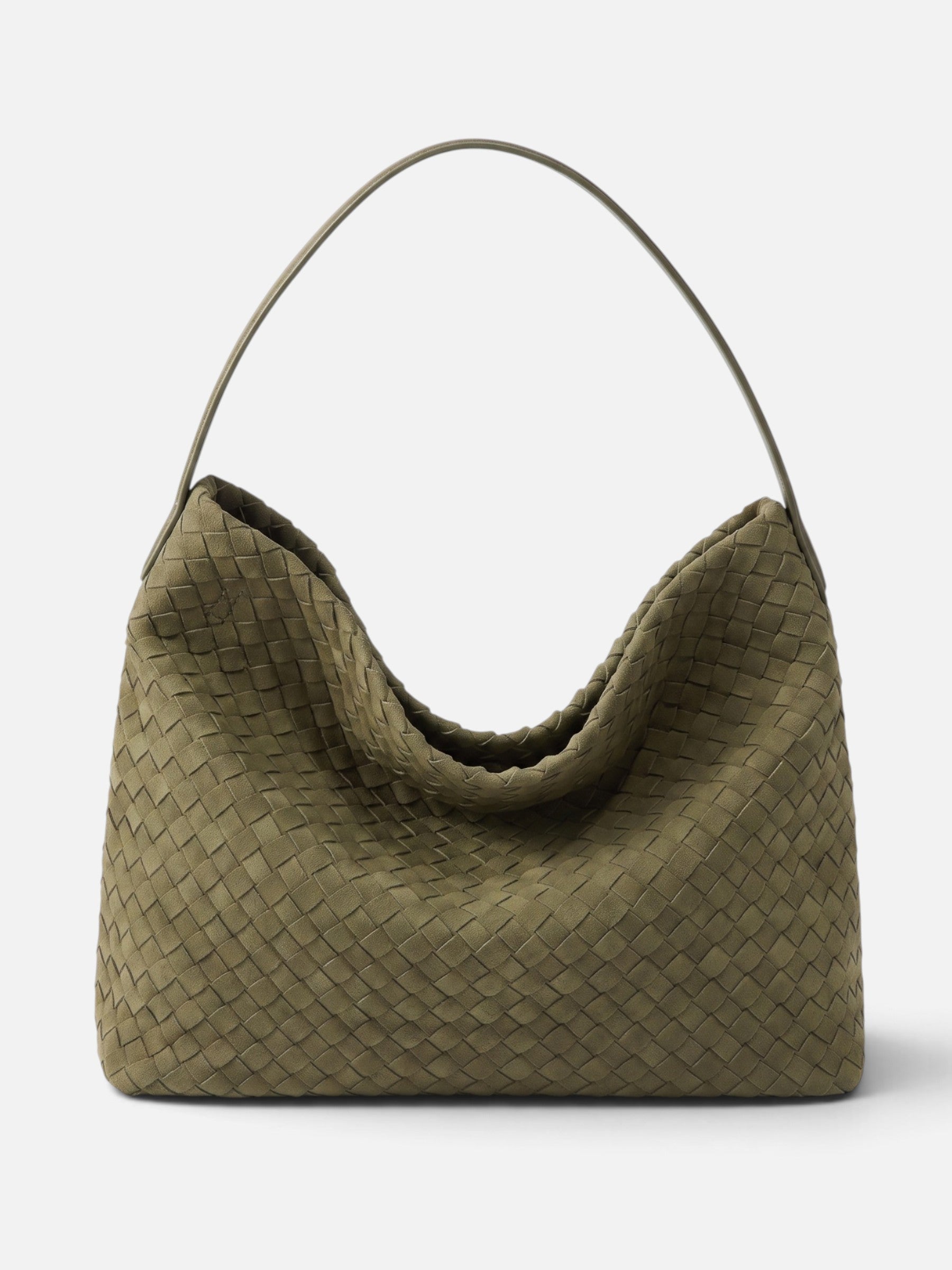 Sac Hobo Femme Tressé en Daim