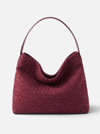 Sac Hobo Femme Tressé en Daim