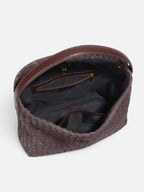 Sac Hobo Femme Tressé en Daim