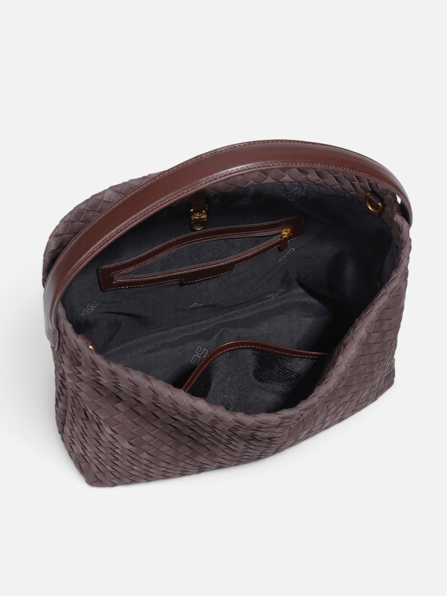 Sac Hobo Femme Tressé en Daim