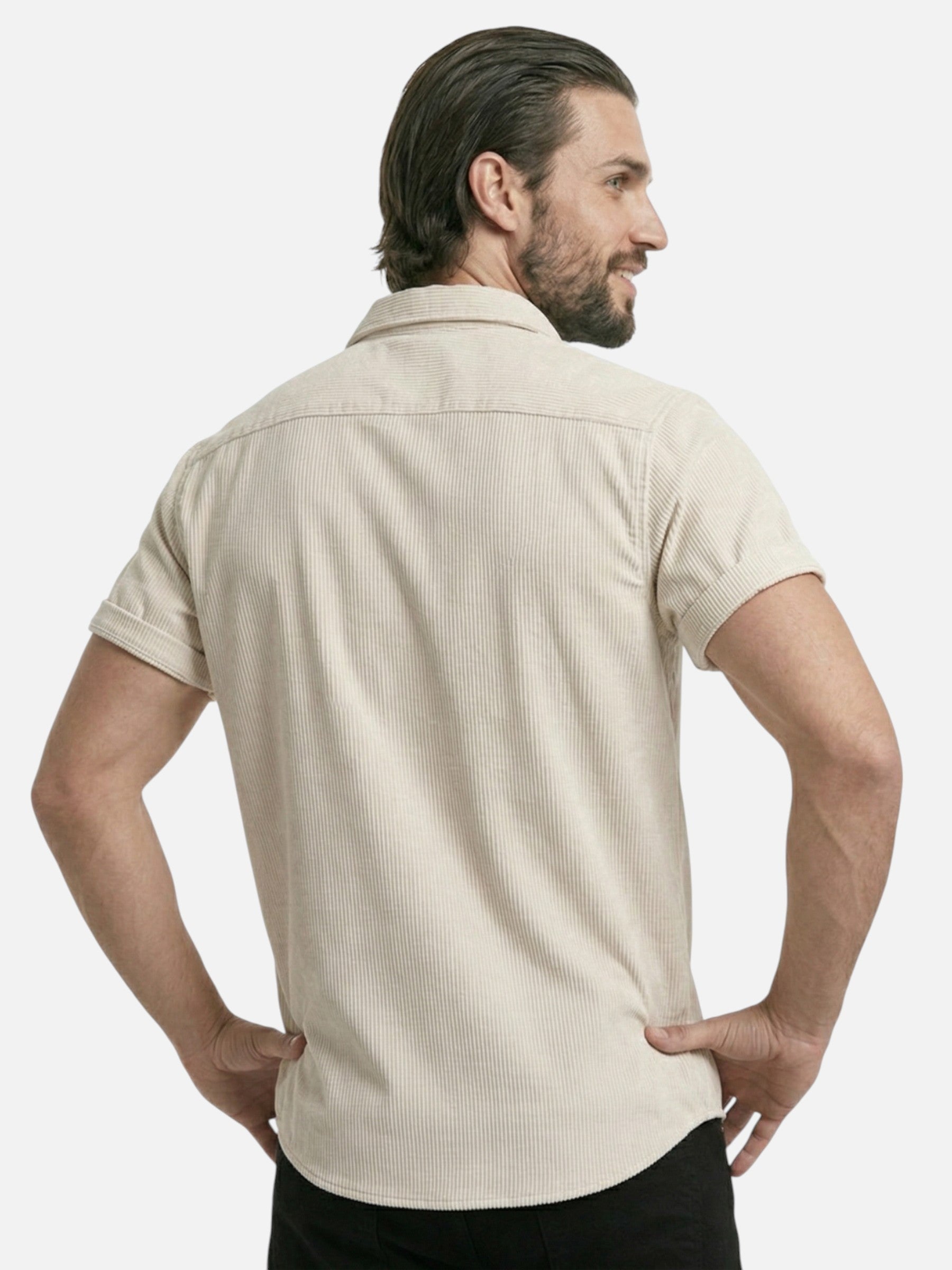Chemise homme été texturée manches courtes – Coupe moderne et respirante