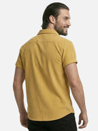 Chemise homme été texturée manches courtes – Coupe moderne et respirante