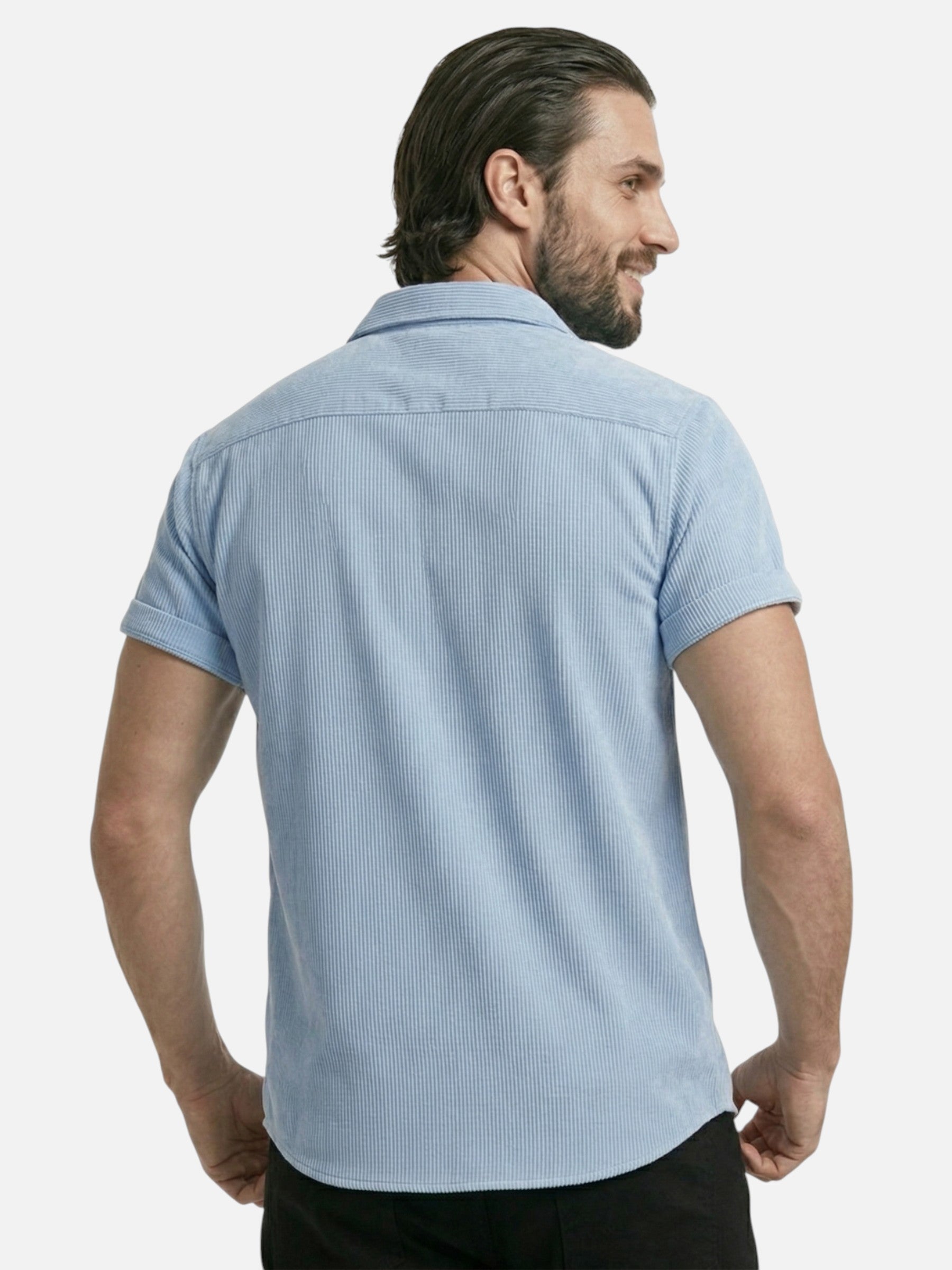 Chemise homme été texturée manches courtes – Coupe moderne et respirante