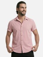 Chemise homme été texturée manches courtes – Coupe moderne et respirante