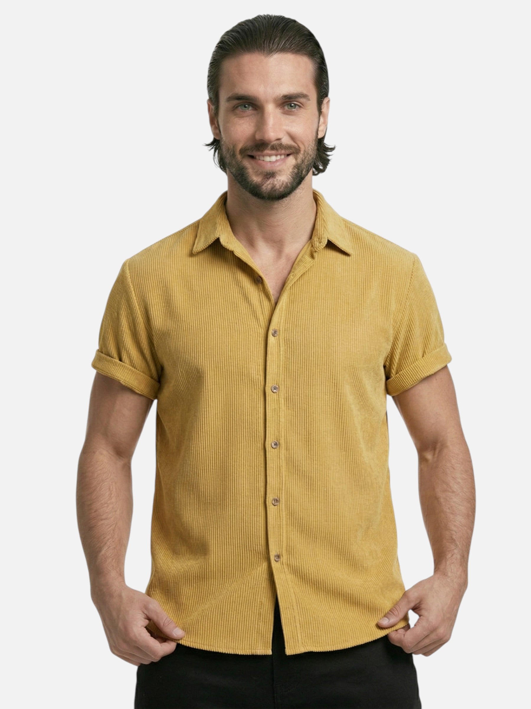 Chemise homme été texturée manches courtes – Coupe moderne et respirante