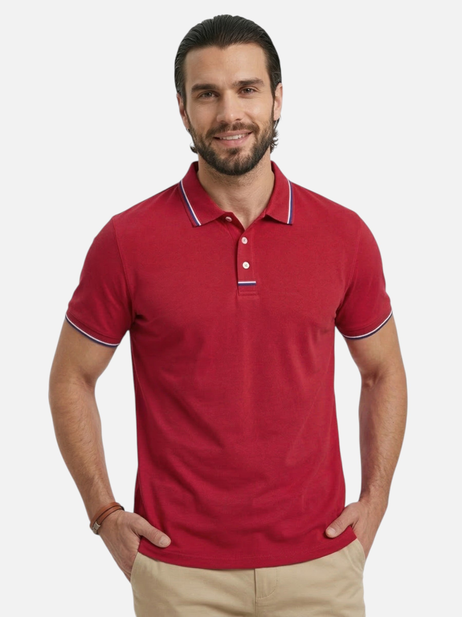 Polo homme manches courtes élégante et confortable