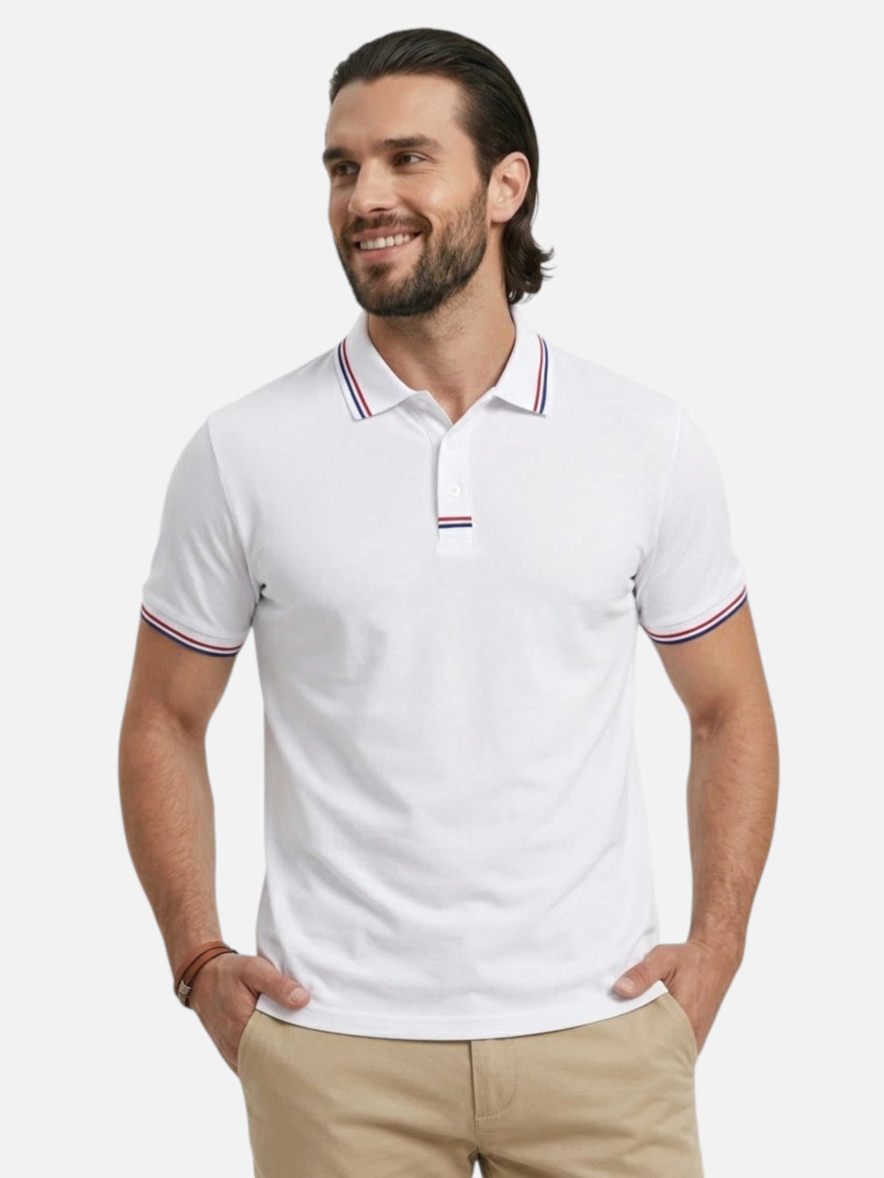 Polo homme manches courtes élégante et confortable