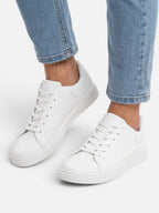 Baskets Homme Basses en Cuir à Lacets