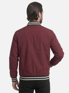 Blouson Bomber Homme Rayé Zippé