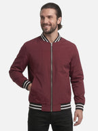 Blouson Bomber Homme Rayé Zippé