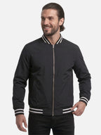 Blouson Bomber Homme Rayé Zippé