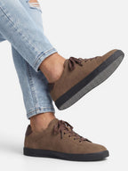 Baskets Homme en Daim à Lacets