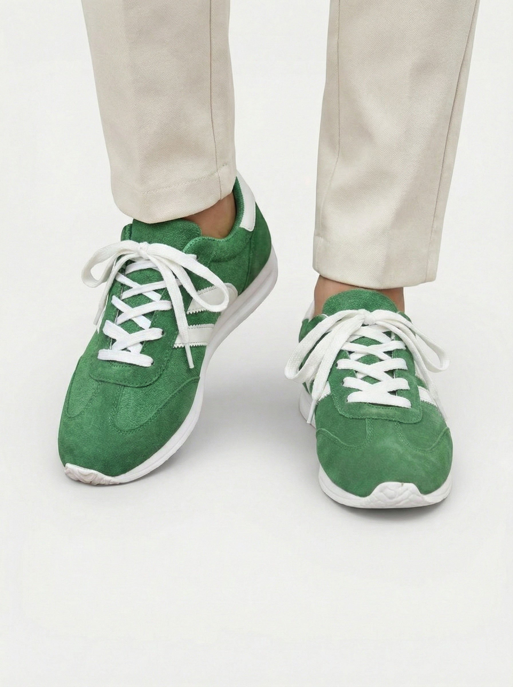 Zapatillas retro para mujer con cordones planos – Estilo casual