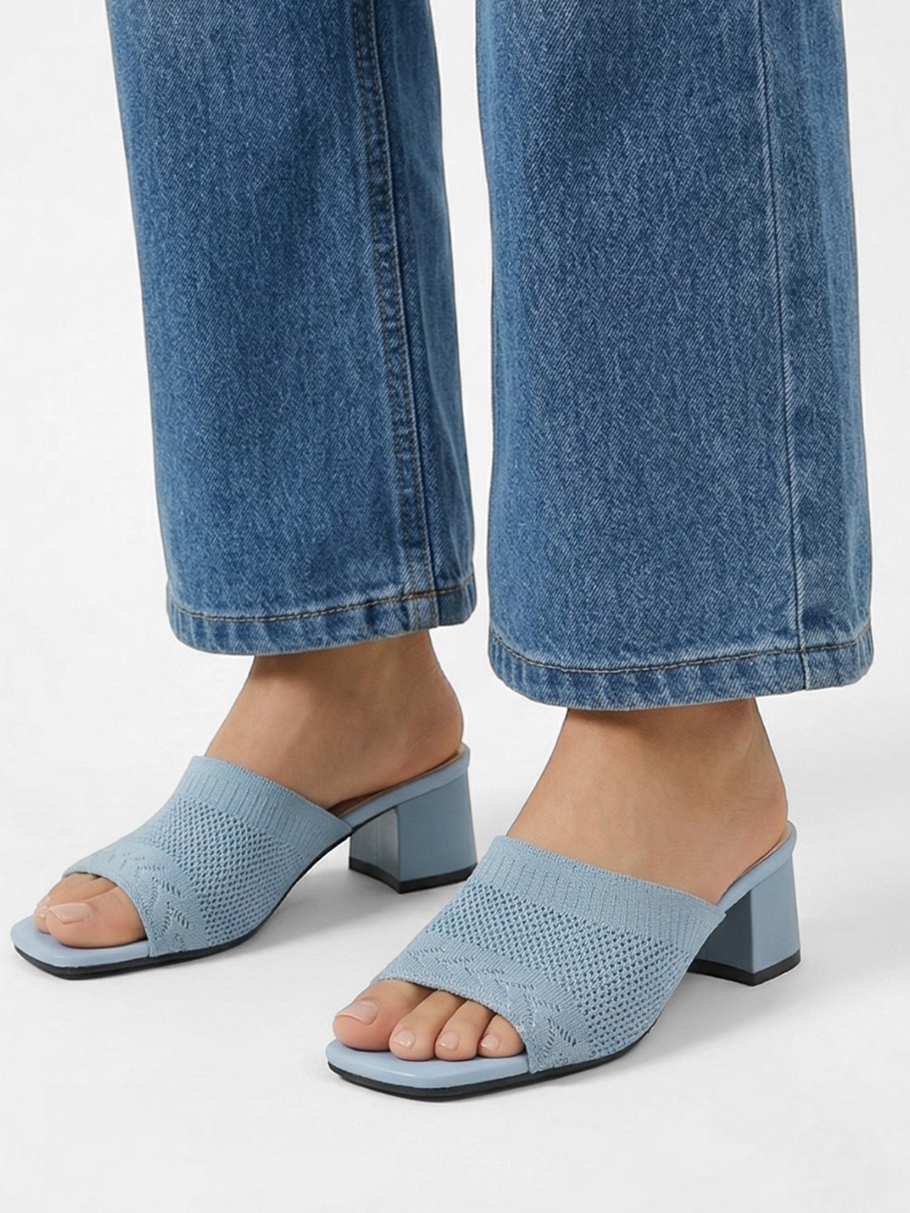 Refined block heel sandals with open design for women